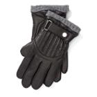 Polo Ralph Lauren Quilted Nappa Leather Gloves Rl Black
