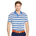Ralph Lauren Rlx Golf Active-fit Performance Polo New Periwinkle/white/navy