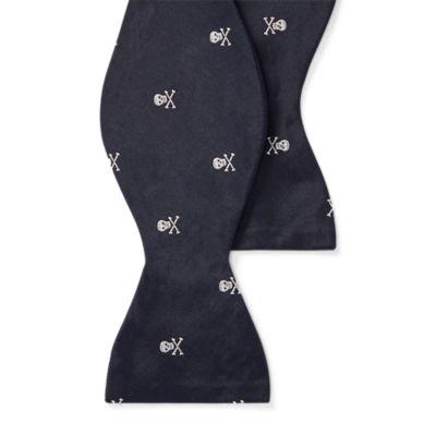 Ralph Lauren Skull-and-crossbones Bow Tie Navy/white