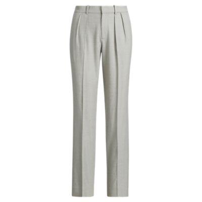Ralph Lauren Helene Wool Pant Pearl Grey Melange