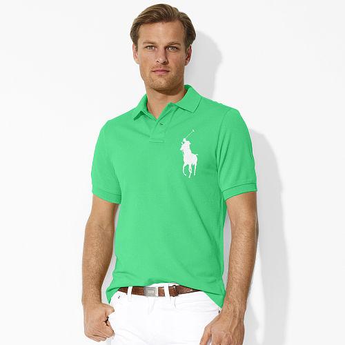 Polo Ralph Lauren Classic Fit Cotton Mesh Polo Pale Kelly