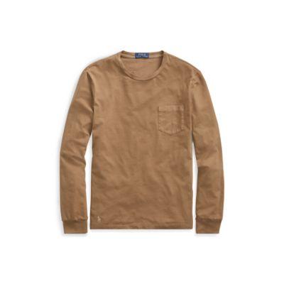 Ralph Lauren Custom Slim Fit Cotton T-shirt Cheshire Brown