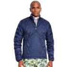 Ralph Lauren Rlx Golf Quilted Down Cable Jacket French Navy