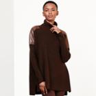 Ralph Lauren Lauren Oversized Wool Turtleneck Brown