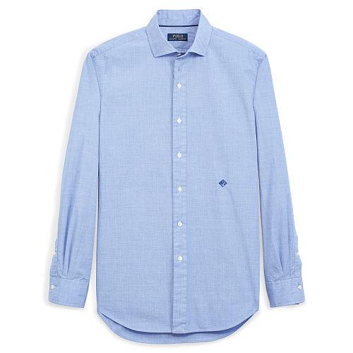 Polo Ralph Lauren Cotton Poplin Sport Shirt Blue/cream