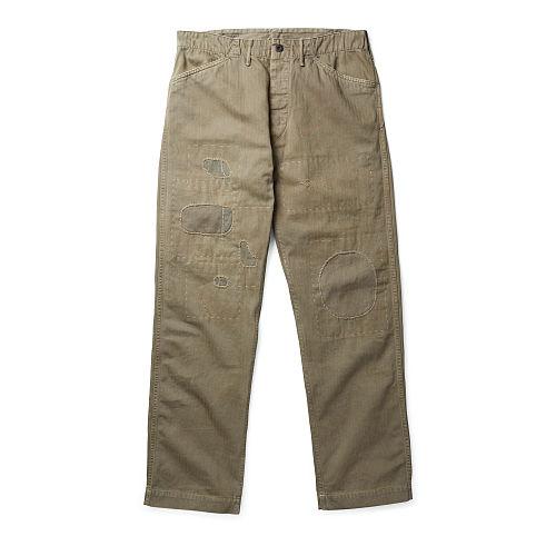 Ralph Lauren Rrl Herringbone Utility Trouser Faded Olive