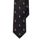 Ralph Lauren Pink Pony Pink Pony Silk Repp Tie Black/pink
