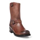 Ralph Lauren Eldin Leather Engineer Boot Brown