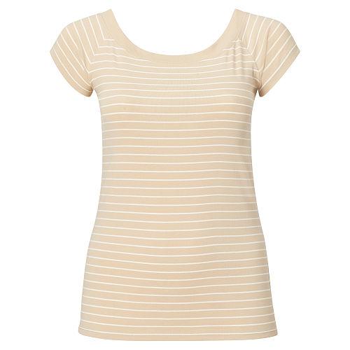 Ralph Lauren Lauren Woman Cotton Off-the-shoulder Top Pale Wheat/herbal Milk