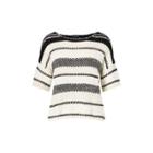 Ralph Lauren Boxy Cotton-blend Sweater White/black
