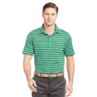 Ralph Lauren Polo Golf Striped Pima Lisle Polo Shirt Green Heather/white