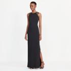 Ralph Lauren Lauren Crisscross-strap Jersey Gown Black