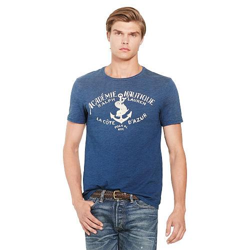 Polo Ralph Lauren Custom-fit Indigo T-shirt Medium Indigo