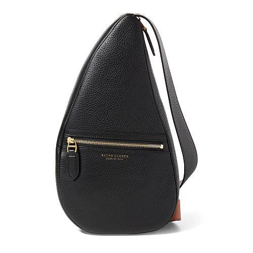 Ralph Lauren Calfskin Sling Backpack Black