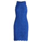 Ralph Lauren Lauren Scalloped Lace Dress Costa Blue