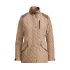 Ralph Lauren Quilted Mockneck Jacket Bridle