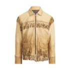 Ralph Lauren Fringe Deerskin Jacket Camel