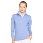 Ralph Lauren Rlx Herringbone Half-zip Pullover Dover Blue