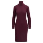 Ralph Lauren Cotton Turtleneck Dress Red Sangria