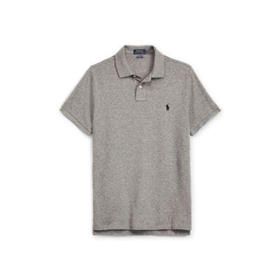 Ralph Lauren Slim Fit Mesh Polo Shirt Cantebury Heather