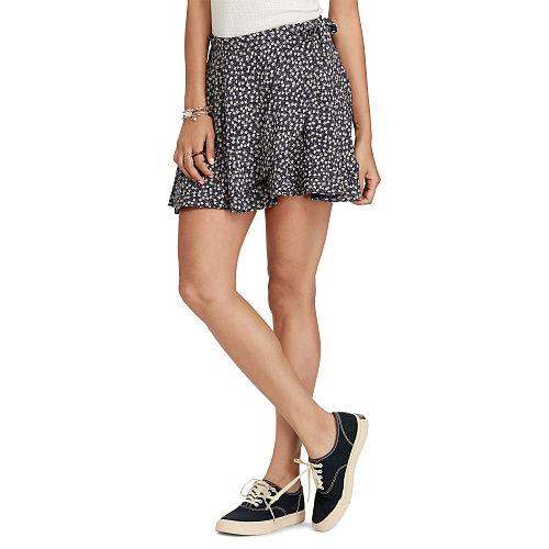 Ralph Lauren Denim & Supply Floral-print Wrap Skirt Alonzo Floral