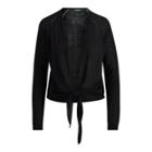 Ralph Lauren Tie-front Cardigan Polo Black