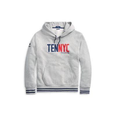 Ralph Lauren Us Open Fleece Hoodie Andover Heather