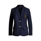 Ralph Lauren Crest Cotton Piqu Blazer Navy