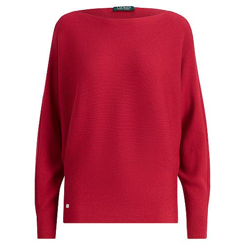 Ralph Lauren Lauren Petite Stretch Cotton Dolman Sweater
