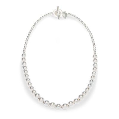 Ralph Lauren Graduated Ball Necklace Pearl