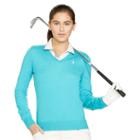 Ralph Lauren Golf Merino Wool V-neck Sweater Lost Atlantis