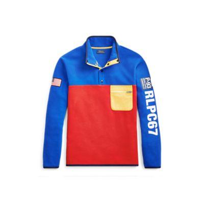 Ralph Lauren Hi Tech Color-blocked Pullover Bright Royal/2000 Red