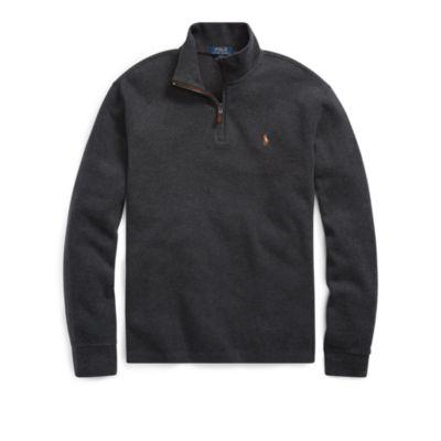 Ralph Lauren Estate-rib Half-zip Pullover Dark Granite Heather