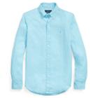 Polo Ralph Lauren Ocean-wash Linen Sport Shirt French Turquoise