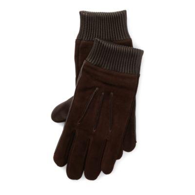 Ralph Lauren Nappa Leather-suede Gloves Dark Brown