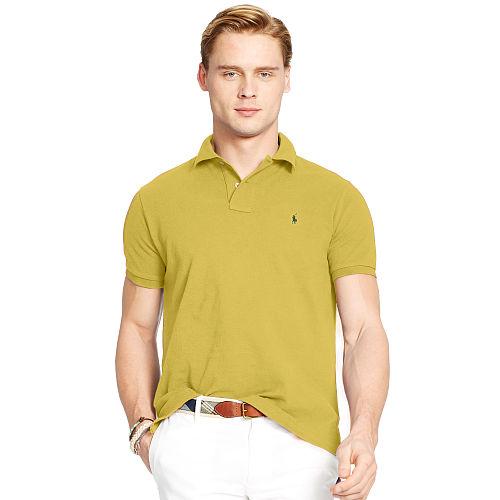 Polo Ralph Lauren Custom-fit Mesh Polo Shirt Fall Yellow
