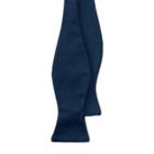 Ralph Lauren Narrow Silk Satin Bow Tie Navy
