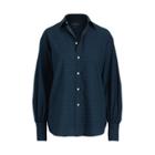 Ralph Lauren Tartan Flannel Boyfriend Shirt Evergreen/navy
