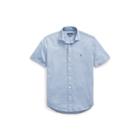 Ralph Lauren Custom Slim Fit Mesh Shirt Campus Blue Heather