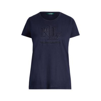 Ralph Lauren Embossed-logo T-shirt Navy