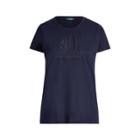 Ralph Lauren Embossed-logo T-shirt Navy