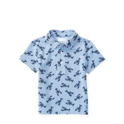 Ralph Lauren Lobster-print Cotton Mesh Polo Bsr Blue 3m