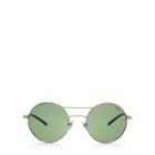 Ralph Lauren Double-bridge Round Sunglasses Silver
