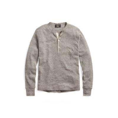 Ralph Lauren Waffle-knit Jasp Henley Dark Vintage Heather