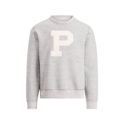Ralph Lauren Double-knit Sweatshirt Vintage Salt/pepper Hthr