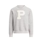 Ralph Lauren Double-knit Sweatshirt Vintage Salt/pepper Hthr