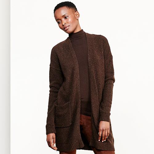 Ralph Lauren Lauren Merino Wool Cardigan Brown