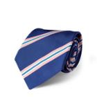 Ralph Lauren Striped Silk-blend Mogador Tie Navy/pink