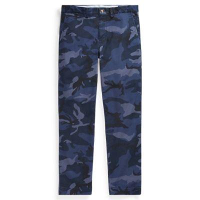 Ralph Lauren Stretch Classic Fit Camo Chino Blue Surplus Camo
