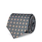 Ralph Lauren Floral-print Silk Narrow Tie Blue